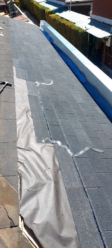 Techumbre terminada shingles Los Andes