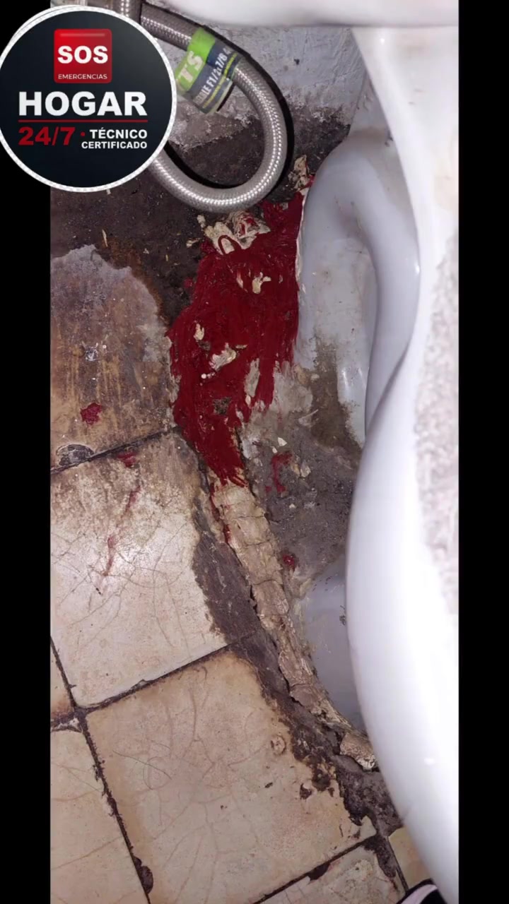 Antes remodelación baño gasfitería deteriorada Los Andes