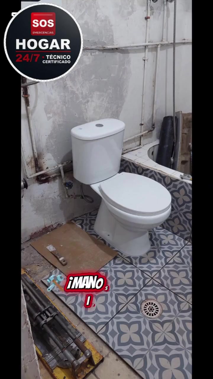 Después remodelación baño cerámicas terminadas Los Andes